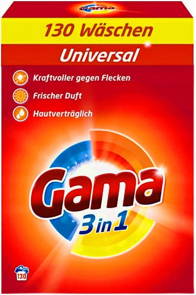 Gama Universal 130 Praní 7,8kg univerzální německý prací prášek bílý