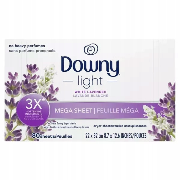 Downy Light Lavender 80 ks- Vonné ubrousky do sušiček