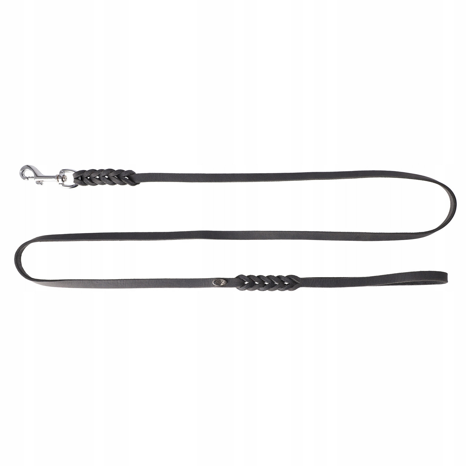 Dingo Vodítko kožené Natural Leather Grey 1,2x180cm