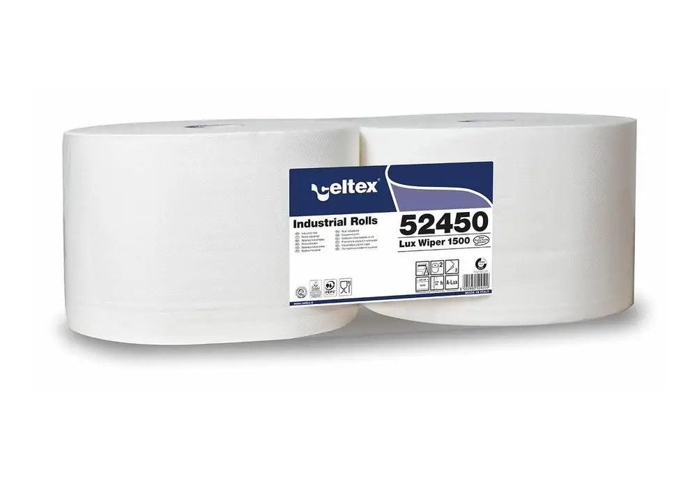 Průmyslová papírová utěrka Celtex White Lux 1500, šířka 24cm 2ks