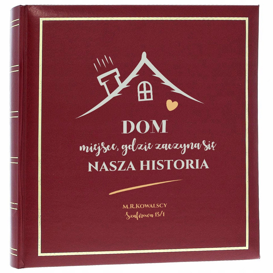 Fotoalbum Kronika stavby domu dárek Suvenýr 50 karet