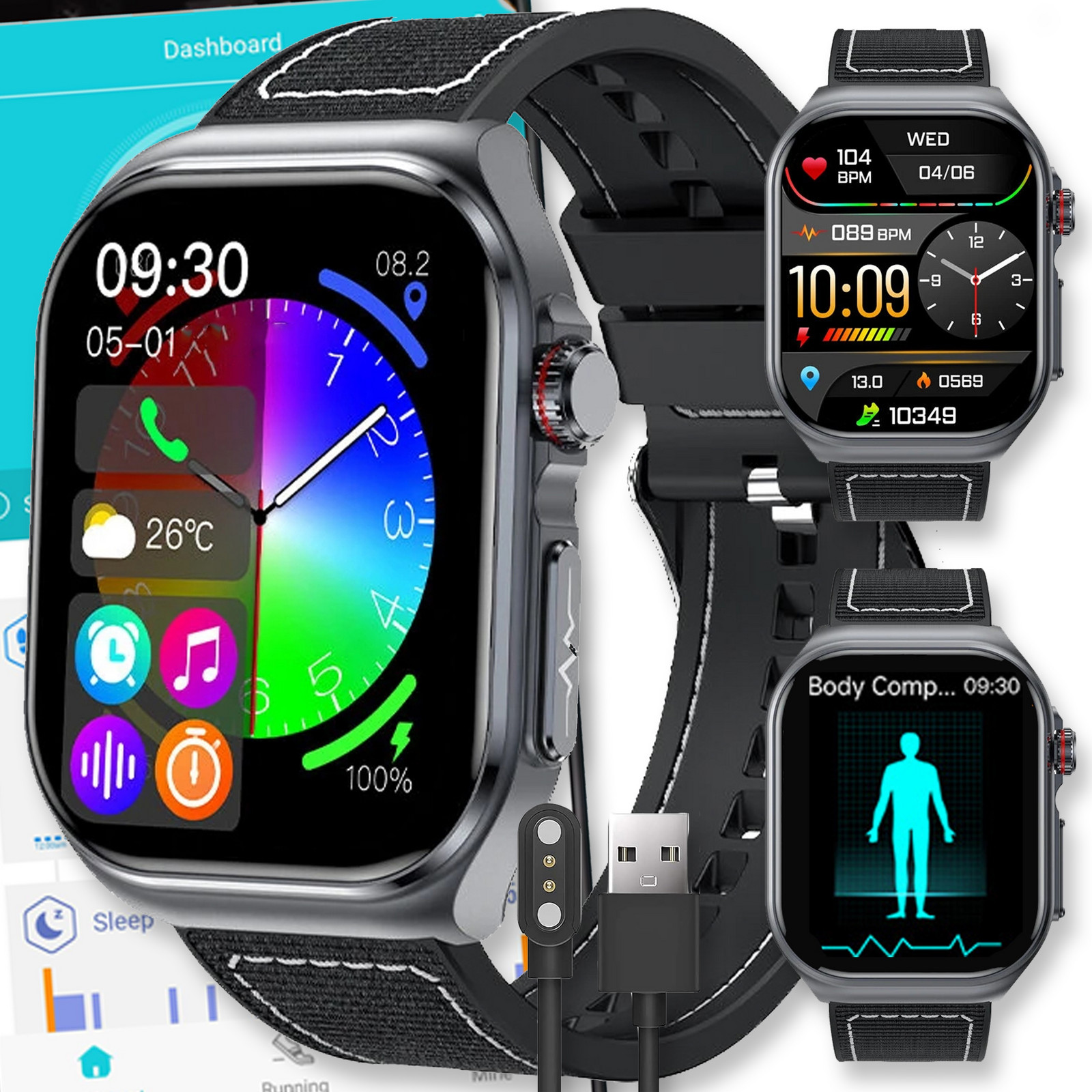 Chytré Hodinky Watch Dámské Menu Pl Polské Pánské Hovory Amoled Sport