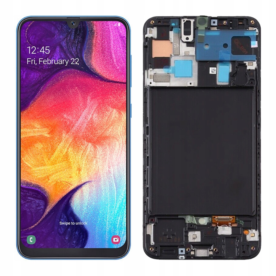 LCD displej Samsung Galaxy A50 A505 Rámeček Oled