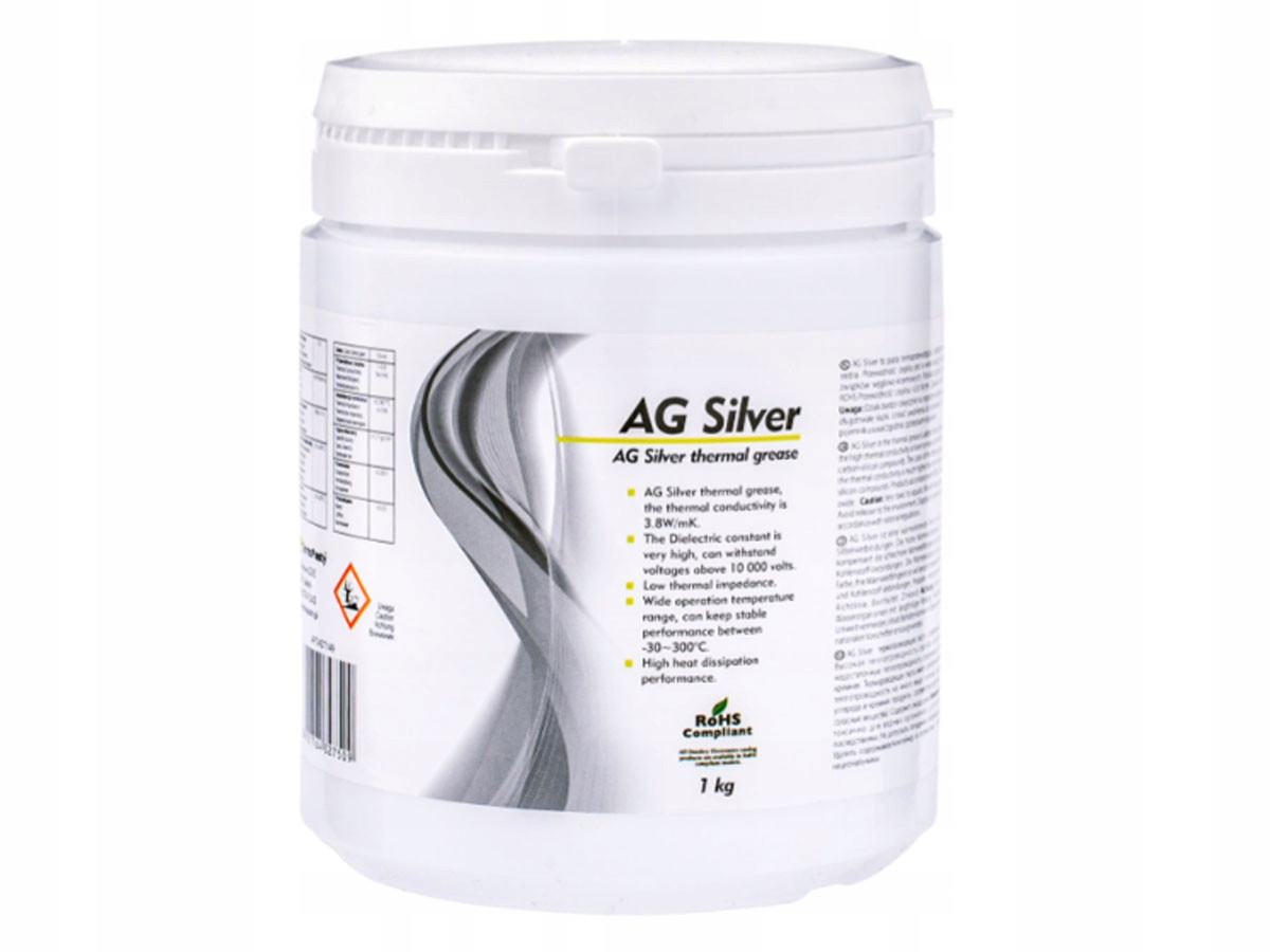 Ag Silver 1kg 3,8 W/mk teplovodivá pasta