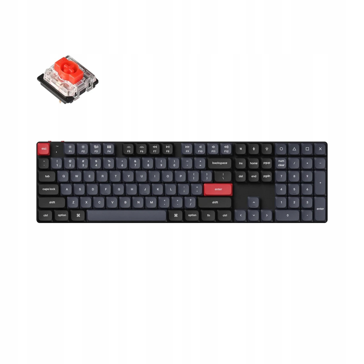 Keychron K5 Pro Qmk/via Nízkoprofilová mechanická klávesnice Černá K5P-H1