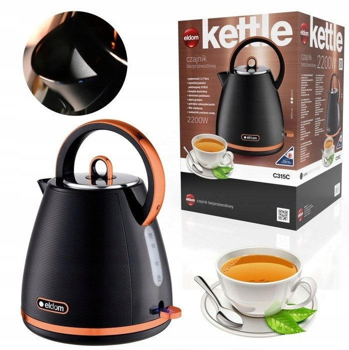 Rychlovarná Konvice Bezdrátová Eldom C315 2200W Kettle 2200W Strix