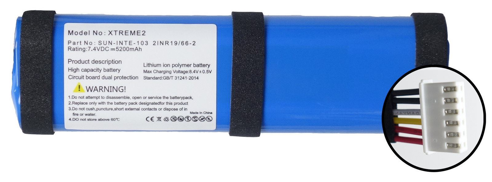 Baterie pro Reproduktor Jbl Xtreme 2 SUN-INTE-103/2INR19 5200mAh