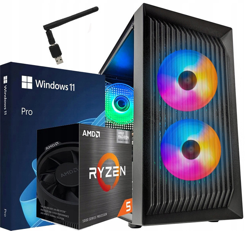 Počítač Ryzen 5 5600G 1000GB M.2 Windows 11