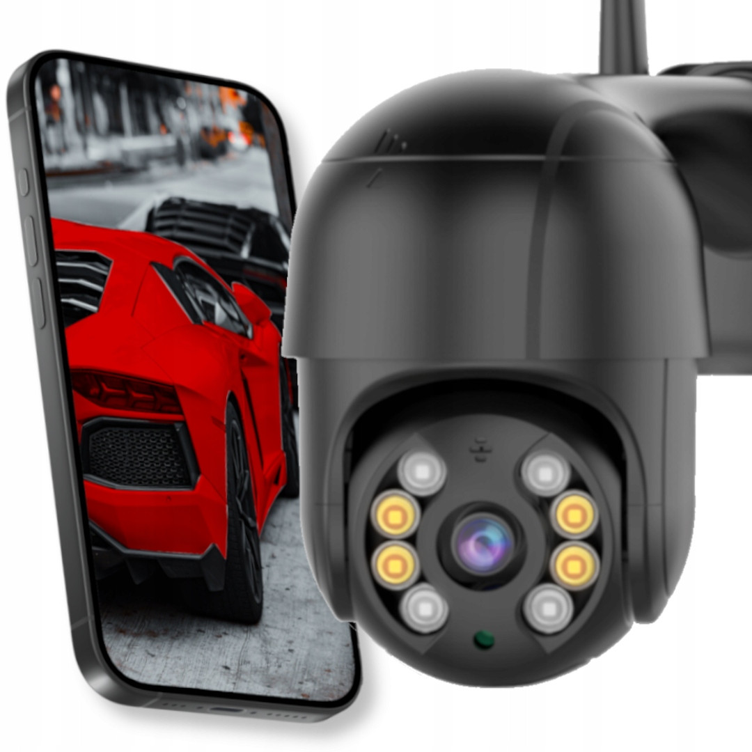 Venkovní Otočná Wifi Kamera Ip Smart 4MP Zoom Detekce Audio Monitoring