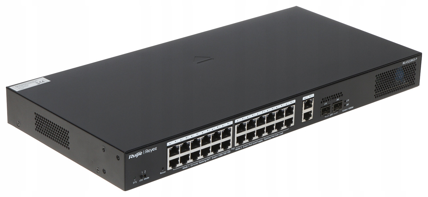 Switch Poe RG-ES228GS-P 24PORTOVÝ Sfp Reyee