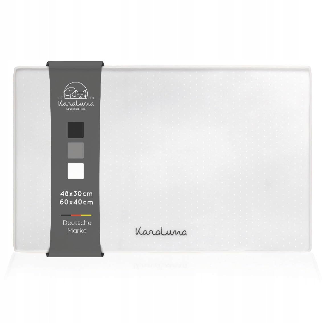 Karaluna Premium Silikonová podložka pod misku 60x40 cm Průhledná