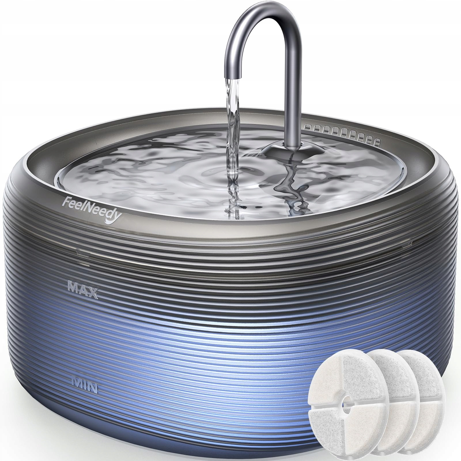 Feelneedy Fontána pro kočky 32L Tichá Automatická Černá Bpa Free