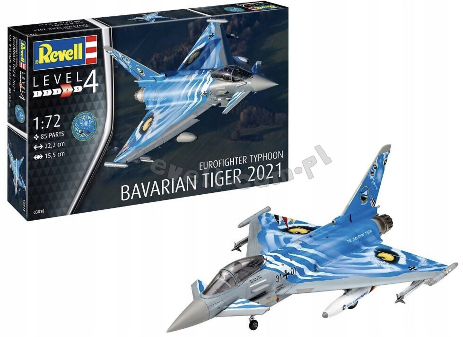 Revell 03818 Eurofighter Typhoon Bavarian Tiger 2021