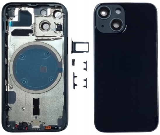 Tělo Rámeček Kryt Pro iPhone 13 mini Černý Ce