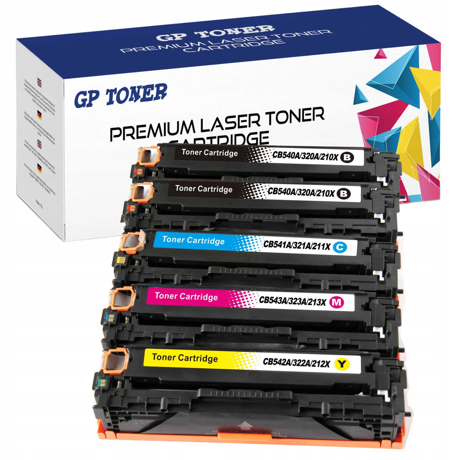 5 Toner pro Hp Color Laserjet CM1312MFP CM1312NFI CP1210 CP1215N CP1217 125A