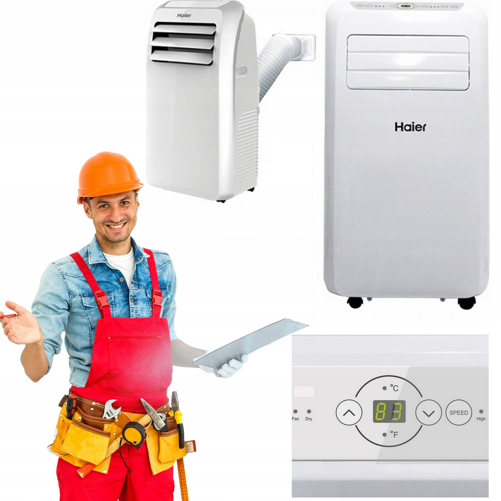 Klimatizace Haier AM12AA1GAA 3500 W R290 35m2 Portable 3.5KW