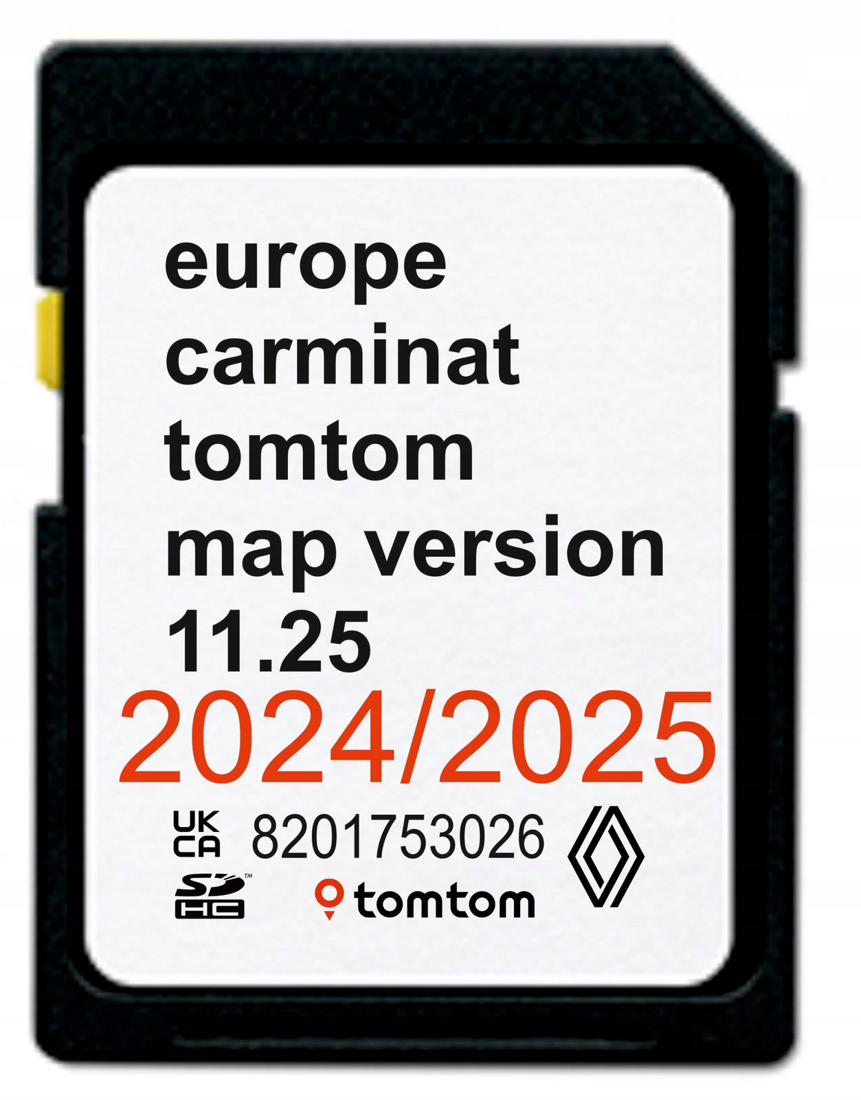 Karta Mapa Renault Carminat Tomtom 11.25 2024/2025 Europa Rychlostní Radary