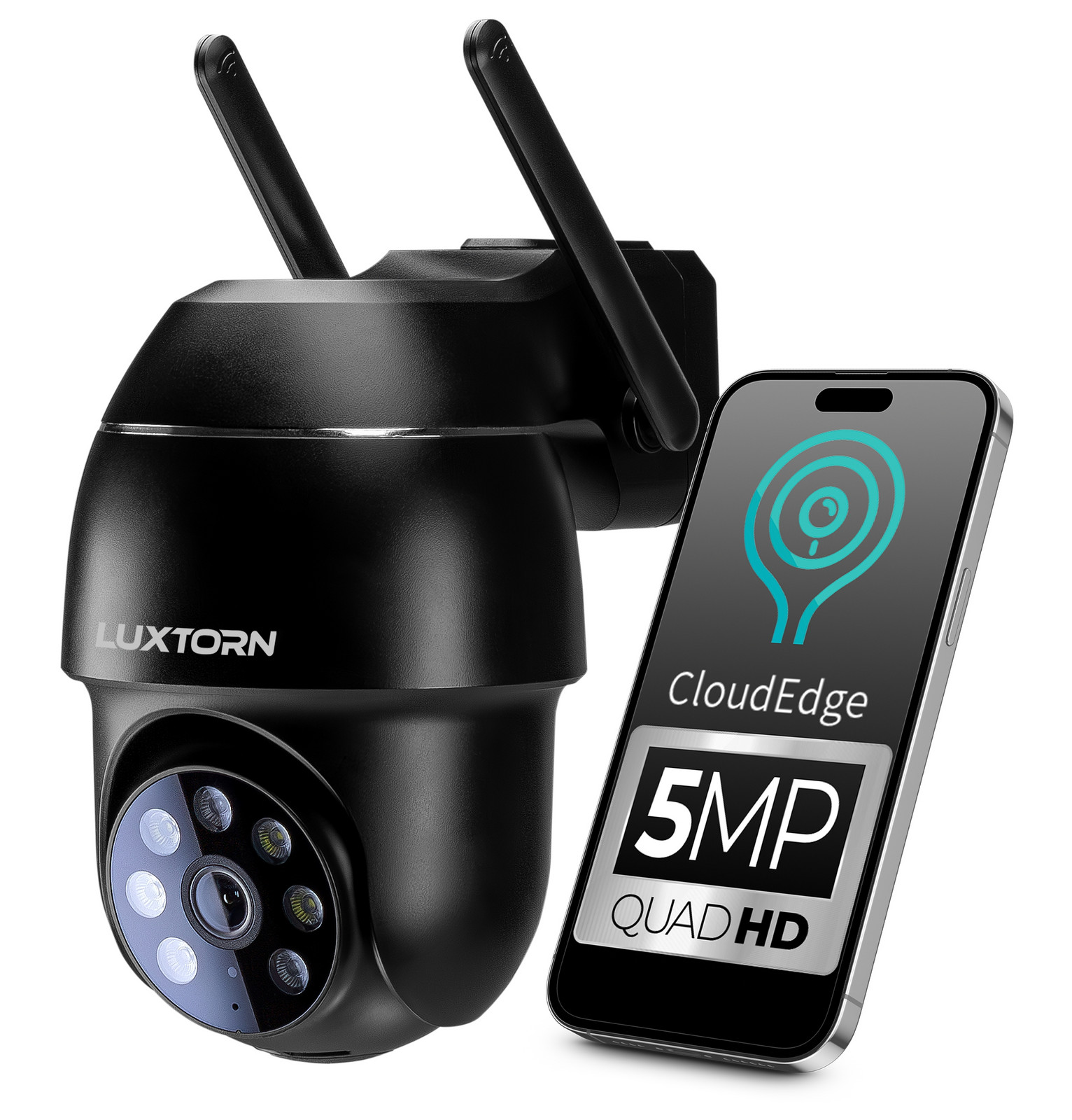 Venkovní kamera Otočná Ip Wifi 5MPx 2880x1620 Zoom x5 Luxtorn 2K