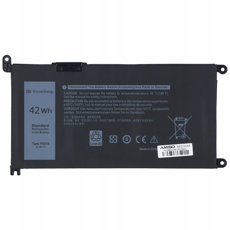 Baterie Encore Energy pro Dell Inspiron 5481 5482 42Wh 11,4V 3600mAh YRDD6