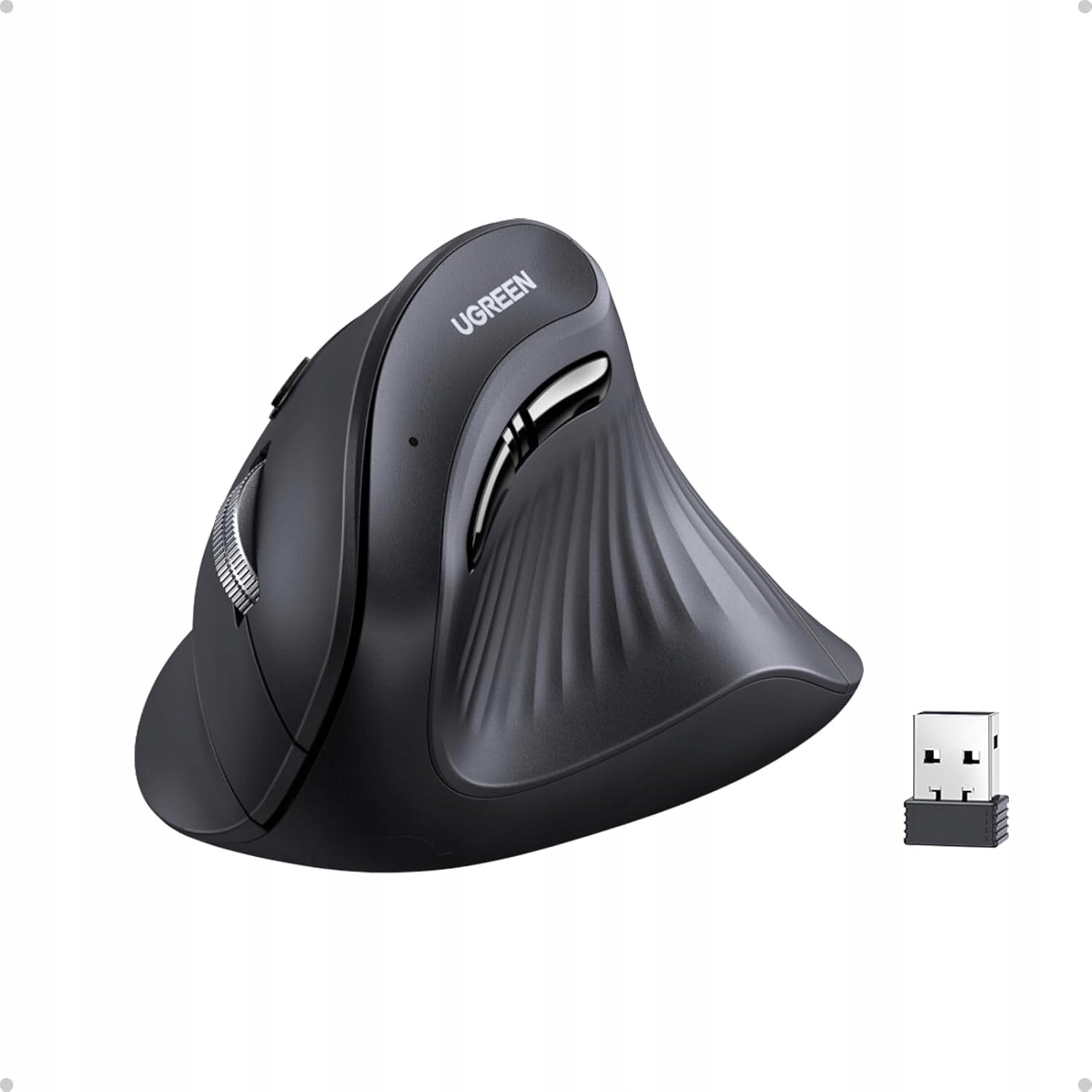 Ergonomická vertikální bezdrátová myš Bluetooth 5.0+2.4G Mac Win Android