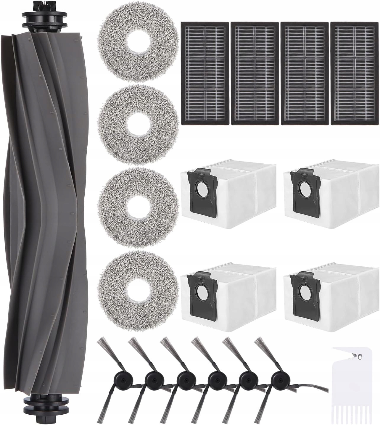 Velká sada pro Dreame X40 sáčky mopy filtry kartáče