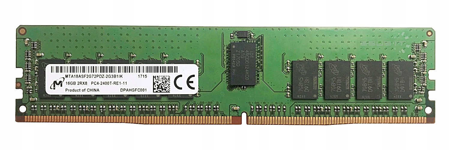 Ram Micron 16GB DDR4 Ecc Registered MTA18ASF2G72PDZ-2G3