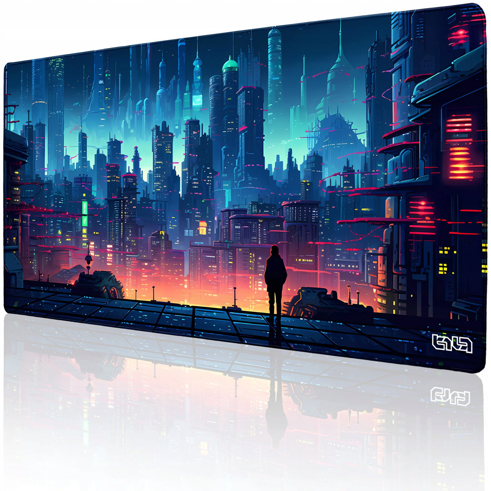 Velká Podložka Pod Myš Retro Cyberpunk 100x50 Tilt XL Pro hráče