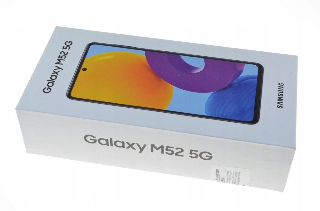 100% originální nový Samsung Galaxy M52 5G SM-M526B 6/128GB bílý 120Hz