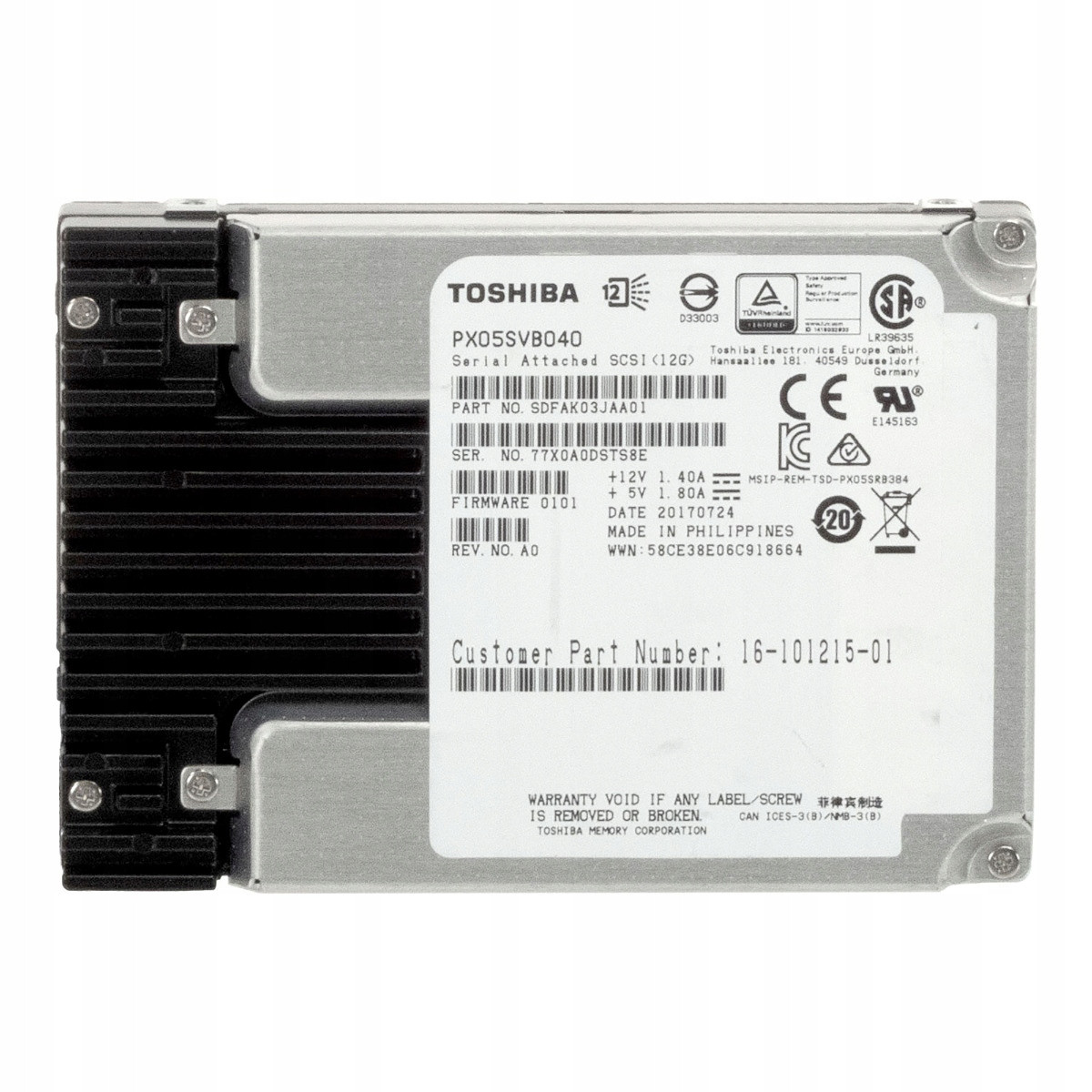 Cisco 16-101215-01 400GB MLC SAS-3 2.5'' PX05SVB040