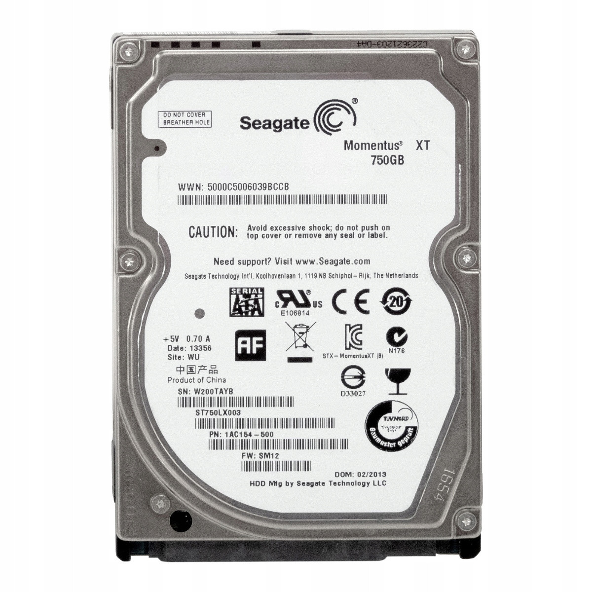 Seagate ST750LX003 Moments Xt 750GB 2.5