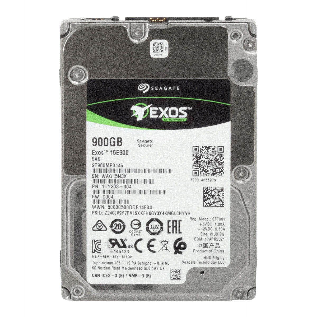 Seagate Exos 15E900 900GB 15K 256MB SAS-3 2,5'' ST900MP0146