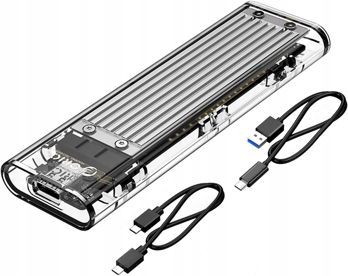 Orico Nvme M.2 Type-C USB3.1 Gen2 10 Gb/s Průhledný externí kryt