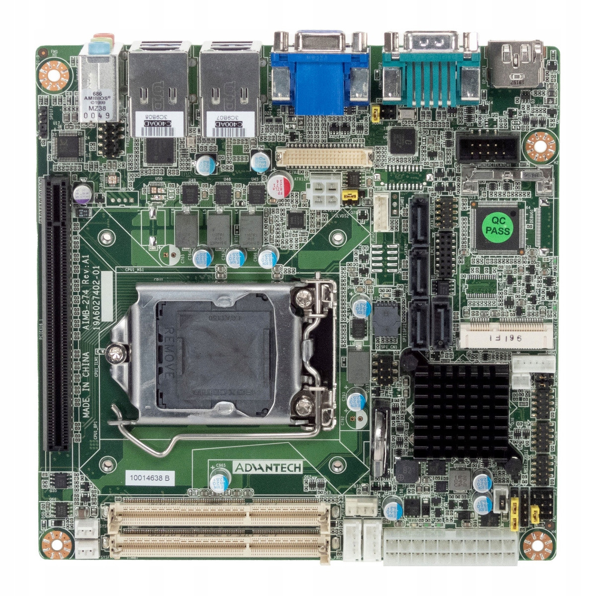 Advantech AIMB-274 REV.A1 Lga 1150 DDR3 So-dimm PCIe mini-ITX