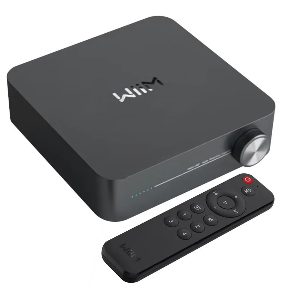 WiiM Amp Stereo integrovaný zesilovač Tmavě šedá