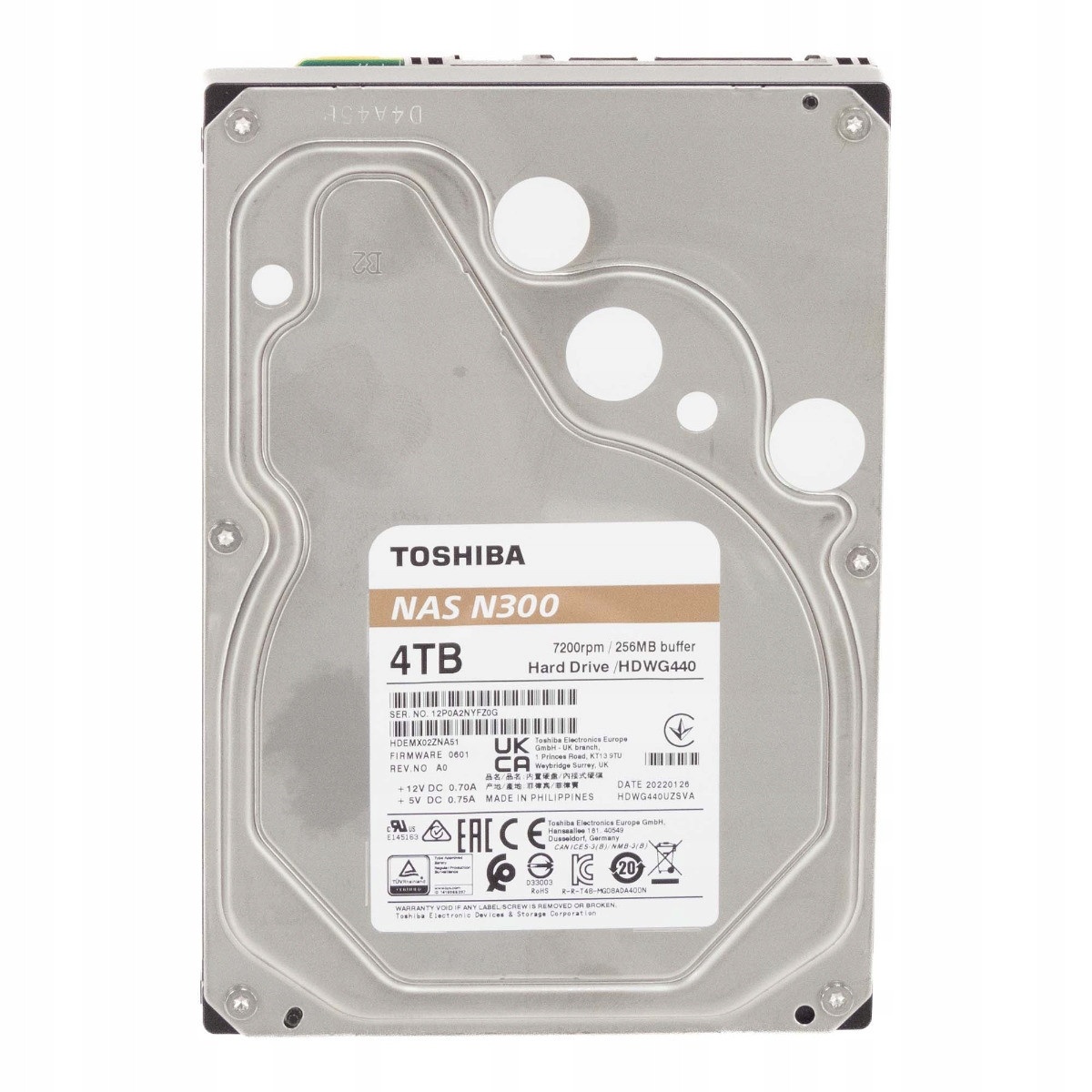 Toshiba Nas N300 14TB 7.2K 256MB Sata III 3.5'' HDEXW10ZNA51