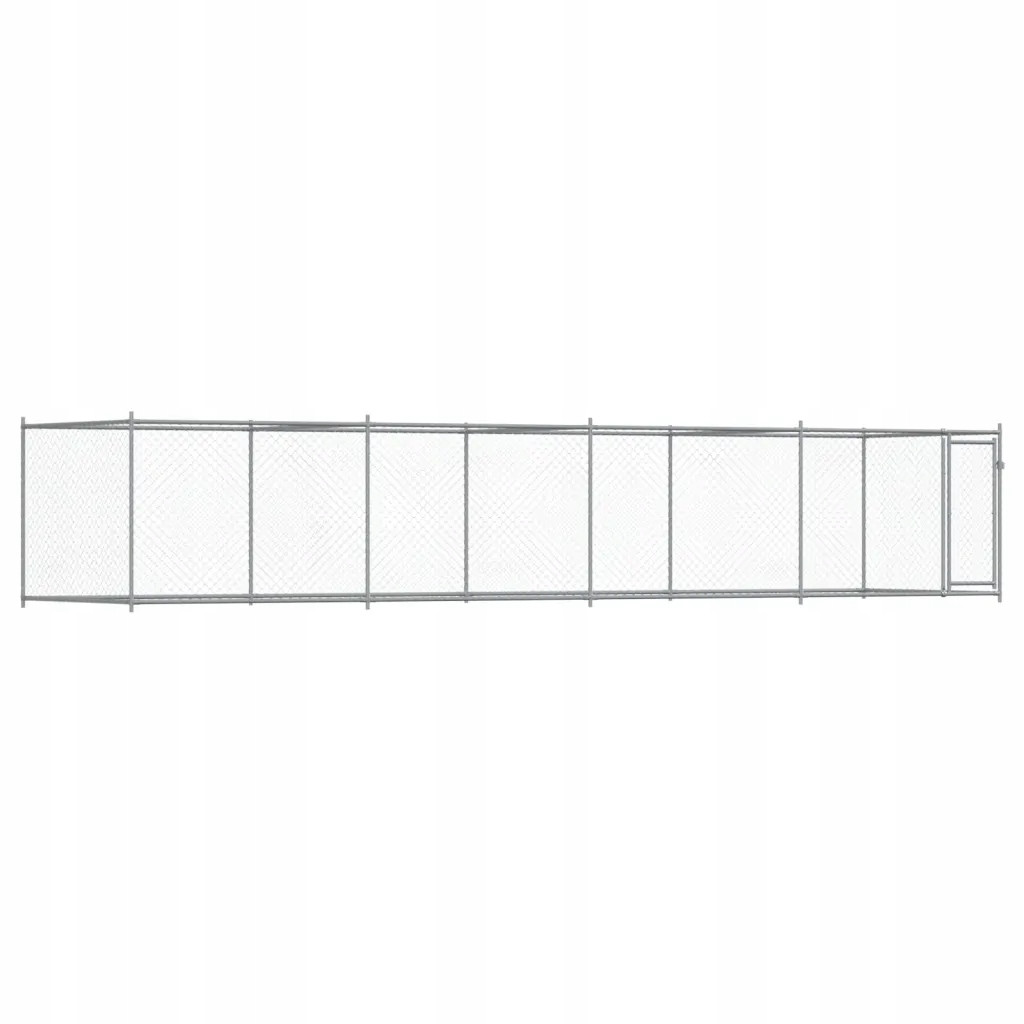 Mobilní klec pro psa Univerzální kotec šedá 8x2x1,5m