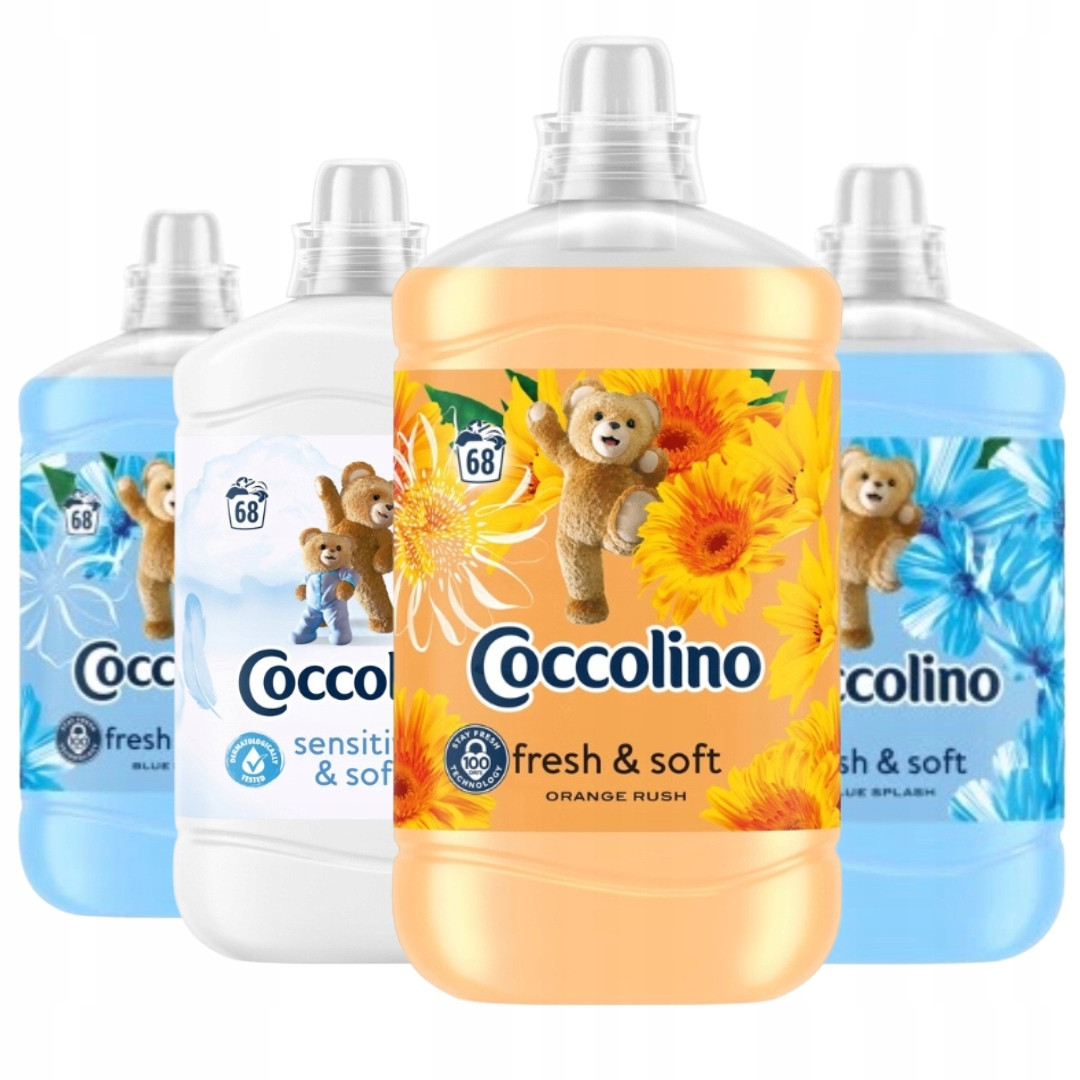 Coccolino Tekutý aviváž Fresh & Soft Sada Mix 1,7L x4