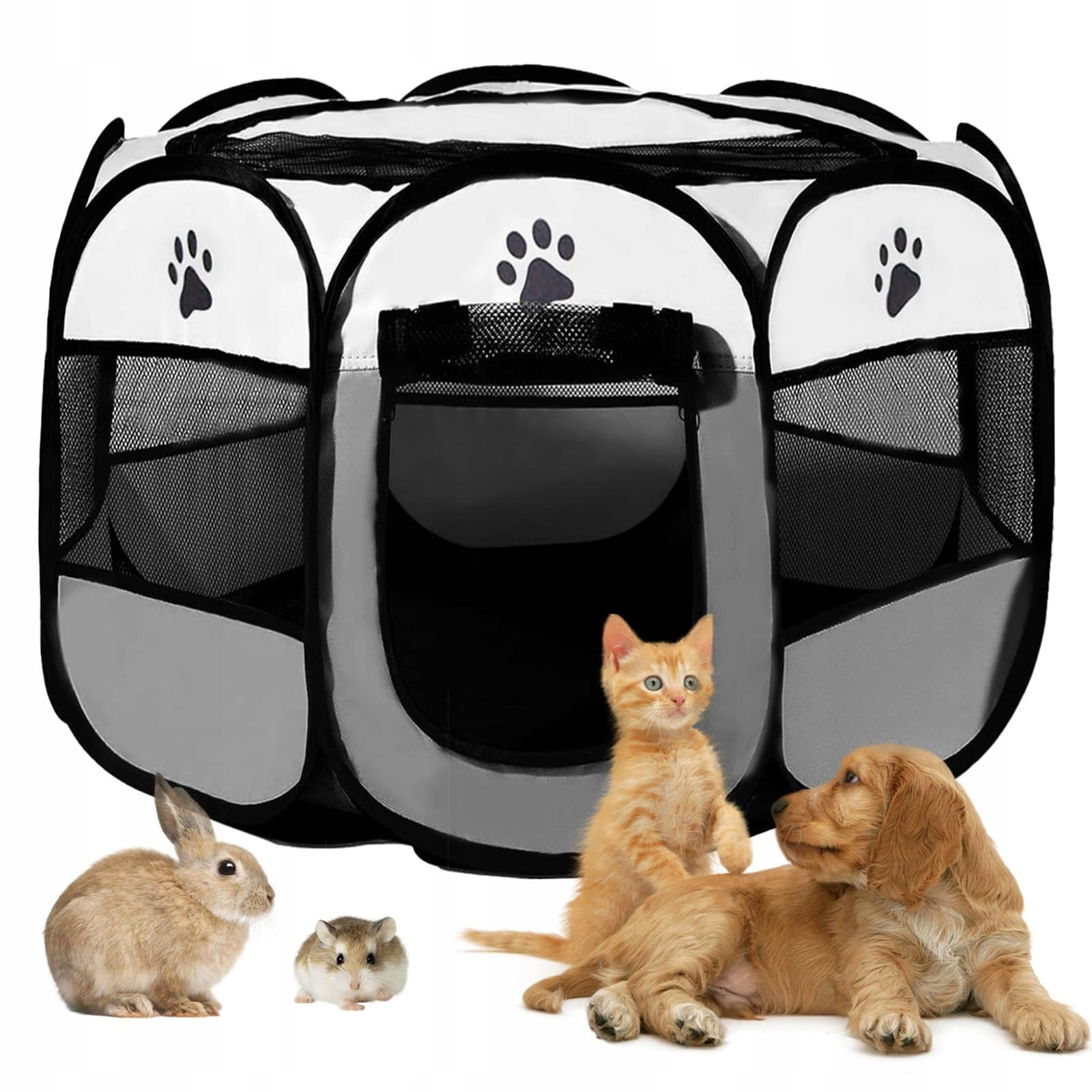 Brimorea Kotec pro štěňata Skládací 74x74x43cm Pro psy koček králíků