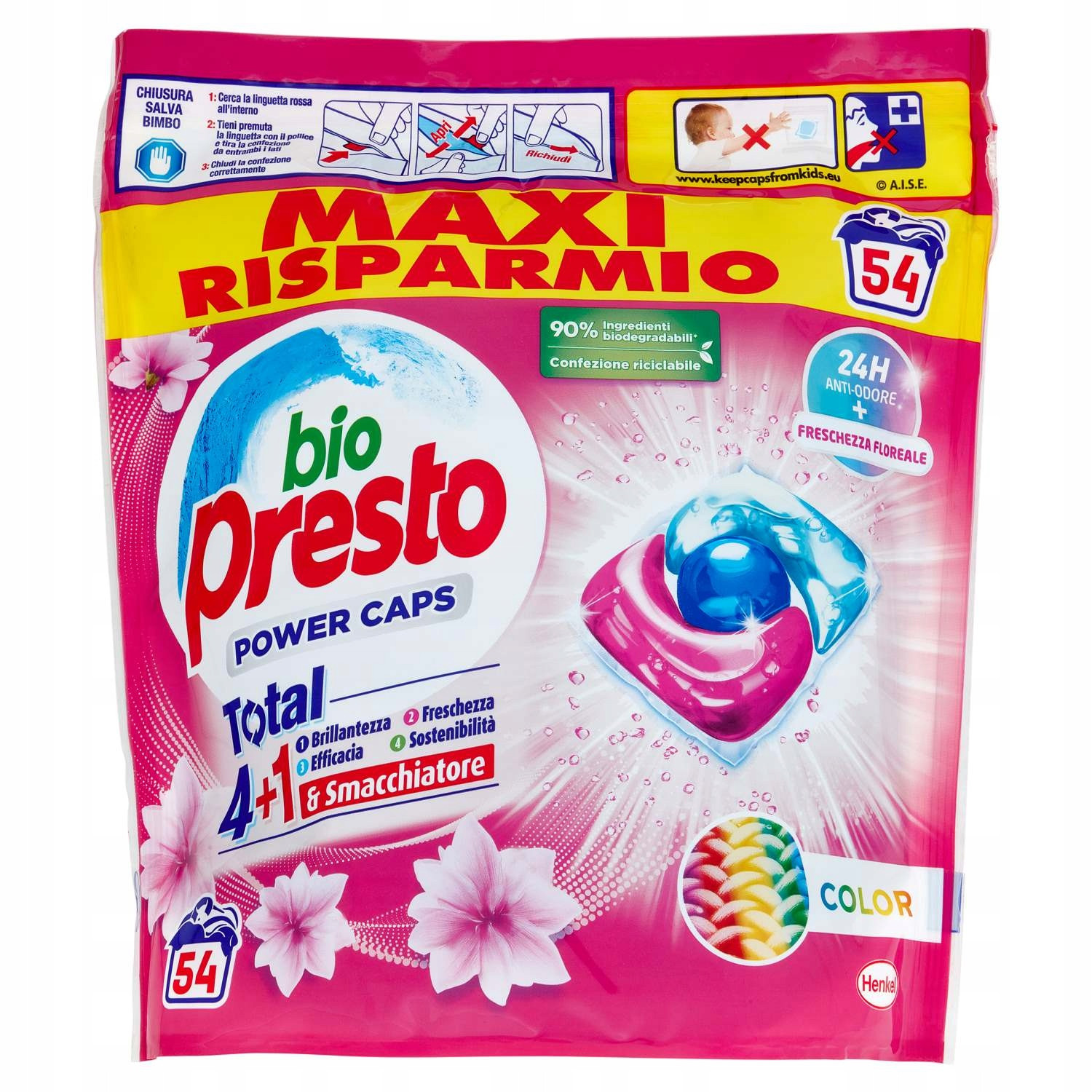 Bio Presto Power Caps Color Balení: 54 kapsle (54 x 12 g)