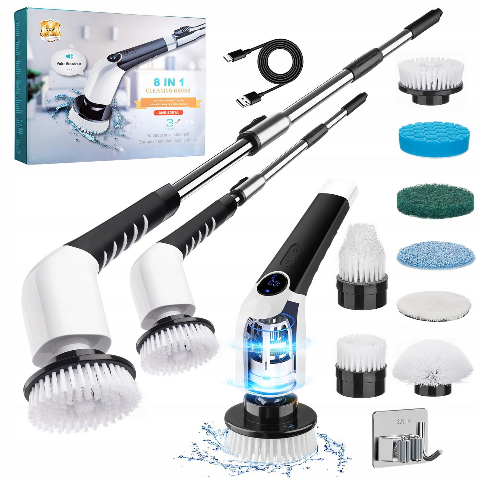 Rotační Mop Elektrický Kartáč Na Čištění Ce