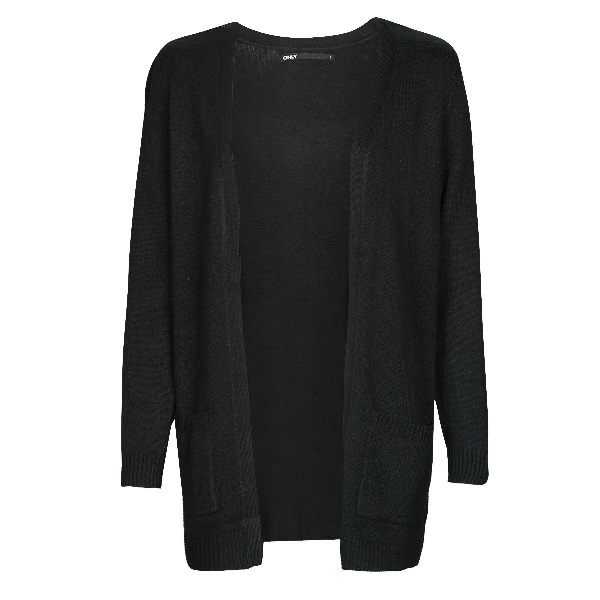 Only  ONLLESLY L/S OPEN CARDIGAN KNT NOOS  Černá