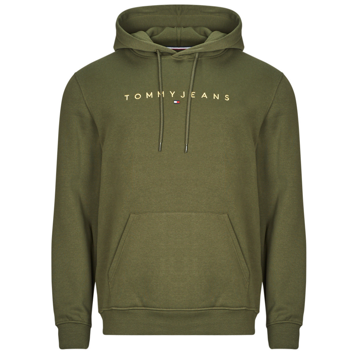 Tommy Jeans  TJM REG LINEAR GOLD HOOD EXT  Khaki