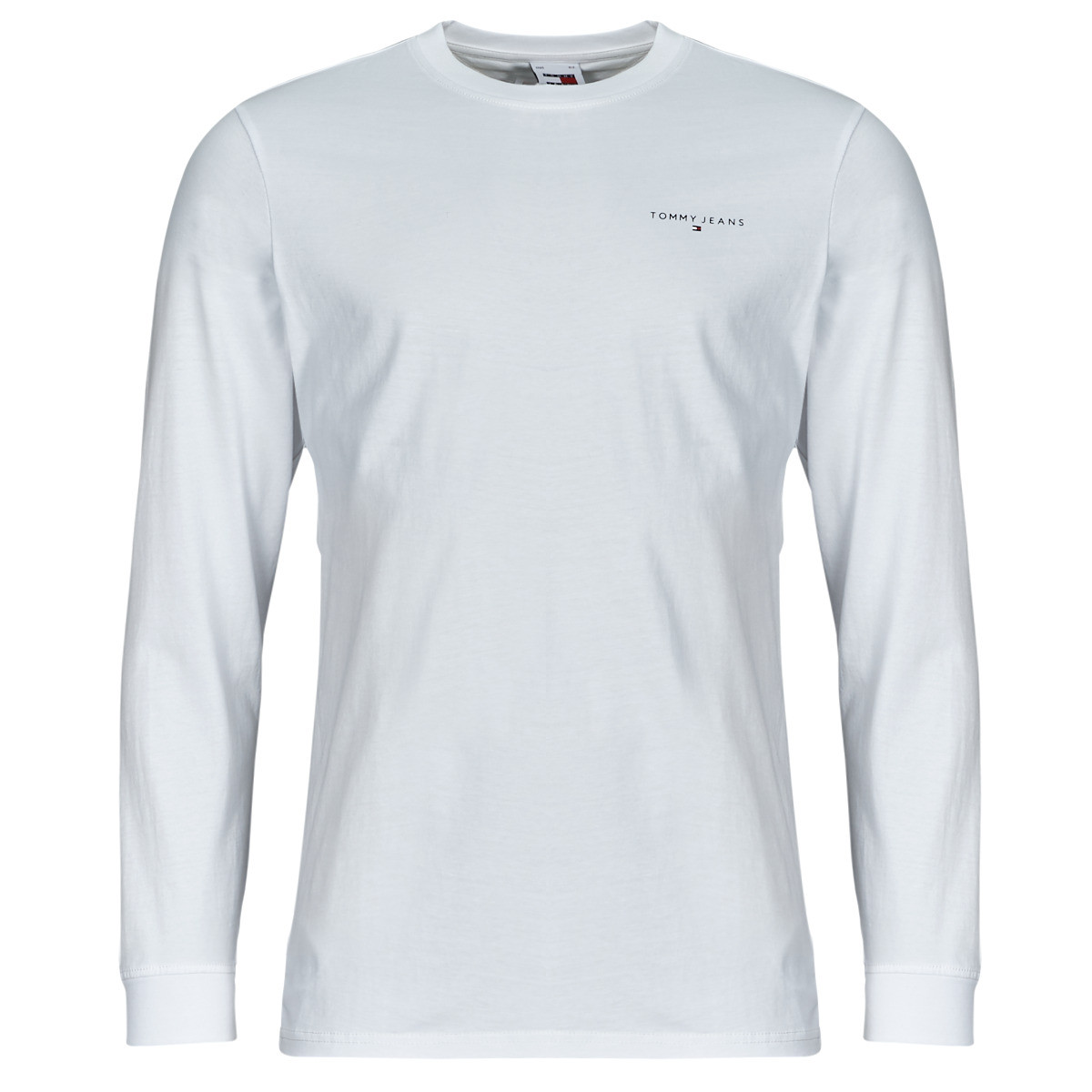 Tommy Jeans  TJM SLIM LINEAR CHST L/S TEE EXT  Bílá