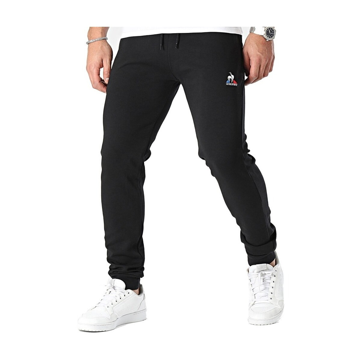 Le Coq Sportif  ESS PANT SLIM N  Černá