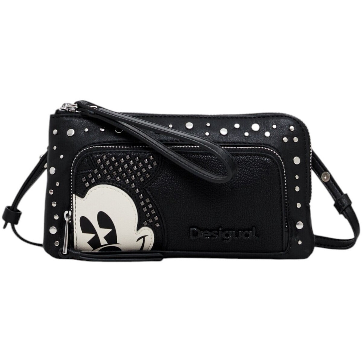 Desigual  MONE_MICKEY STUDSTYLE LIS 24WAYP35  Černá