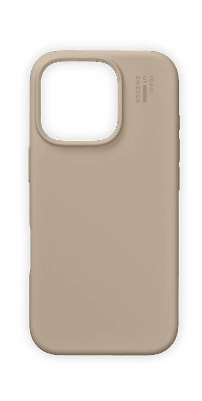 Silikonový ochranný kryt iDeal Of Sweden pro iPhone 16 Pro Max, beige