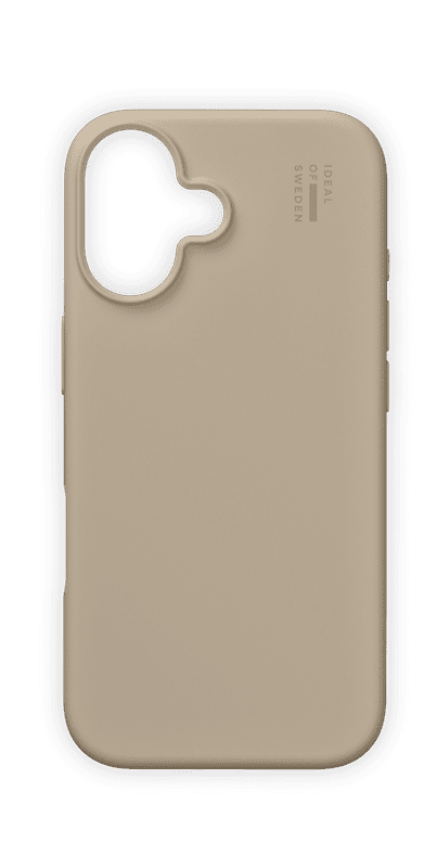 Silikonový ochranný kryt iDeal Of Sweden pro iPhone 16, beige