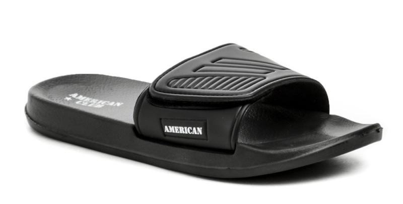 American Club NH88-24 černé pánské nazouváky