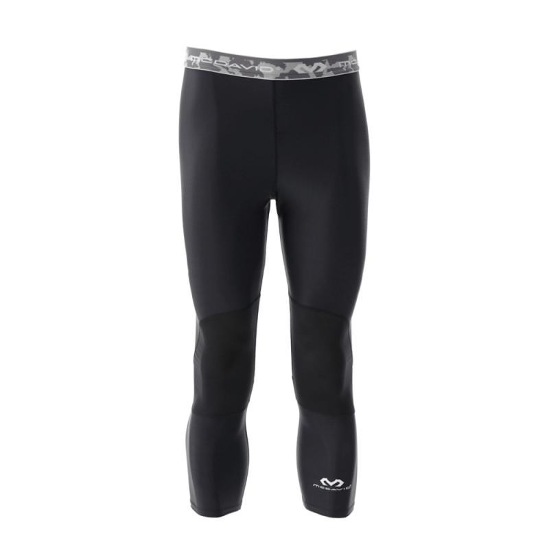 McDavid Compression 3/4 Tight With Dual Layer Knee Support Black