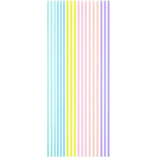 Svíčky narozeninové dlouhé, tenké, pastelové 18ks - Party Pal